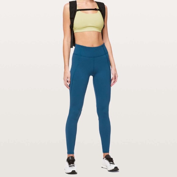 Lululemon Time To Sweat Tight 28" in Deep Marine size 4 - Picture 6 of 9